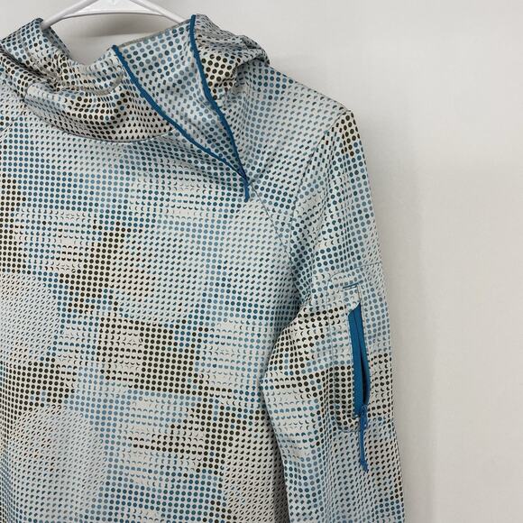 Lolë Lole Size M Athletic Pullover Hoodie Geometric Long Sleeve Hiking Sweater - Picture 3 of 10